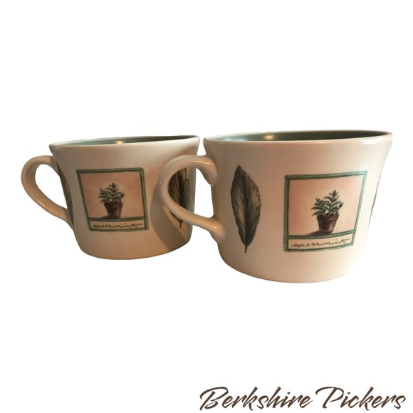 Pfaltzgraff Naturewood Portfolio Stoneware 4" Mug Coffee Cup Set Of‎ 2 - Picture 3 of 9